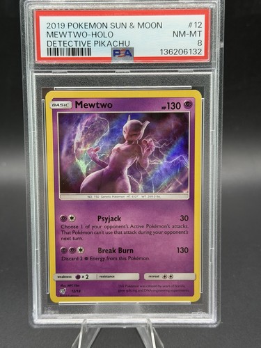 Mewtwo graded PSA 8 for sale on eBay