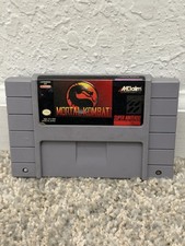 Mortal Kombat Super Nintendo Cartridge  SNES Authentic Tested & Works 1991