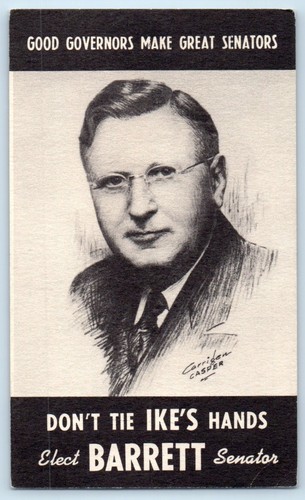 c1910's Elect Barrett For Senators Political Advertising Sheridan WY Postkarte