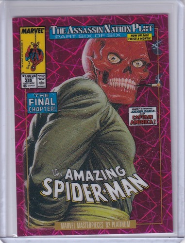 Red Skull 2024 Marvel Masterpieces '92 Platinum Pink Lasers /692 $1.50 SHIP