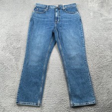 Everlane The Original Cheeky Jean Womens 30 Blue Straight Leg High Rise 31x26