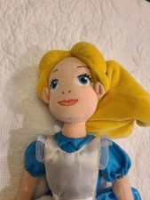 Disney Store Alice In Wonderland 20" Alice Plush Doll
