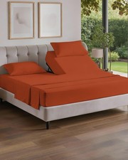 Split Head King Sheet Set 4 Piece Flex Split Top King Sheets for Adjustable...