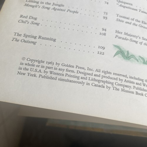 Rudyard Kipling The Jungle Books 1963 Vintage Golden Press Illustrated Classic - Picture 4 of 14