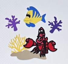 Little Mermaid Friends Set. Scrapbook, Card Making Paper Piecing