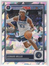 #80 Leonard Miller 2023-24 Premium Stock Silver Ice Prizm RC Minnesota
