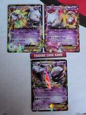 Mewtwo EX 3 Card Bundle - XY183 & XY107 Promos + 61/162 BREAKthrough - Pokémon