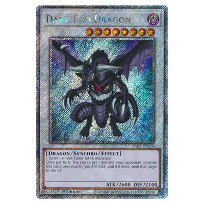 YuGiOh Quarter Century Bonanza Dark End Dragon (Platinum Secret Rare) RA03-DE216