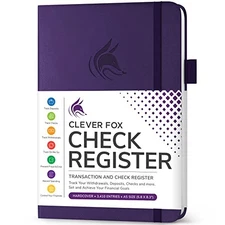  Check Register Book - Deluxe Transaction Register, Accounting Ledger Book, 