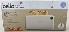 Bella 2 Slice Slim Toaster, Fits-anywhere Kitchenware, 6 Setting Shade Control