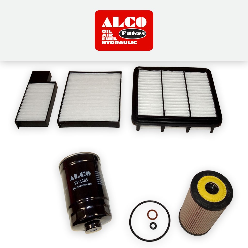 SERVICE KIT for KIA CEE'D ED 1.6 CRDI ALCO OIL AIR FUEL CABIN FILTER (2006-2009)