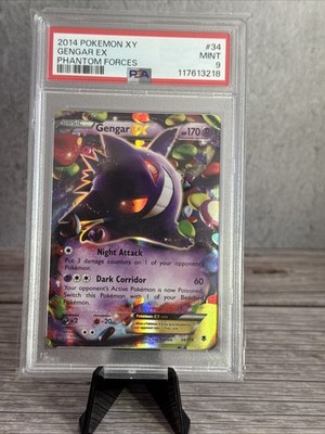 2014 POKEMON XY PHANTOM FORCES #34 GENGAR EX PSA 9 | eBay
