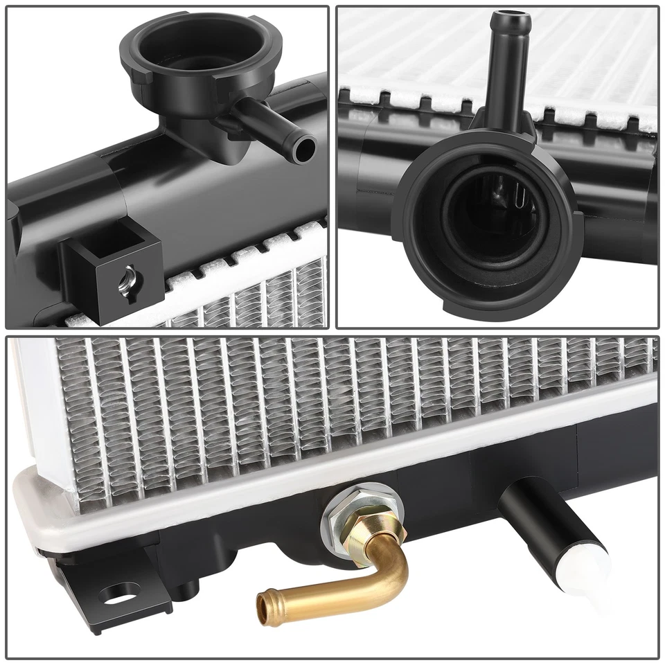 Radiador de refrigeración de núcleo de aluminio estilo OE para Honda CR-Z Insight 10-16 DPI 13105 Foto 4 de 4