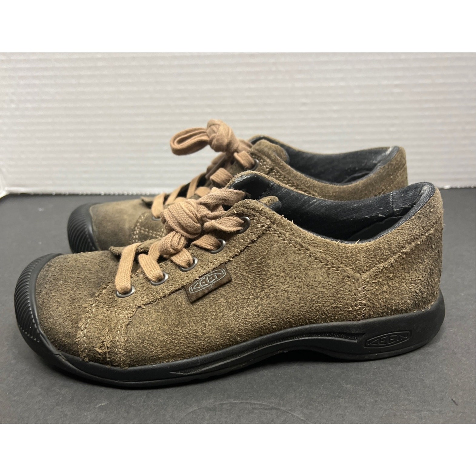 Sneakers Keen bambino pelle scamosciata escursionismo outdoor marrone taglia 5