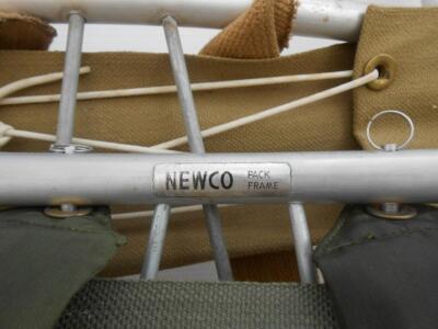 Sac à Dos Vintage Newco Japon – Cadre Extérieur, Kaki, Camping