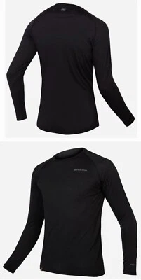 Women’s New ENDURA "BAABAA" Merino Blend Long Sleeve Base Layer. XL. Black - image 1 of 4