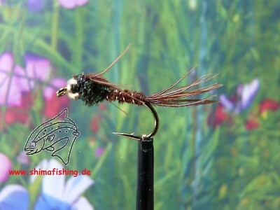 Nymphe '' Pheasant Tail Bead Head ''  3er Set