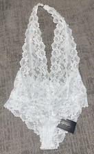 New Frederick s Of Hollywood Jessica Lace Teddy White Size Medium