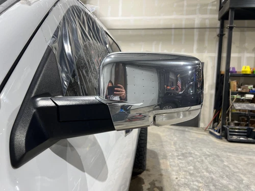 2009 - 2012 Dodge Ram 1500 Driver LH Left Chrome Heated Power Door Mirror