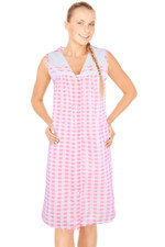 JEFFRICO House Dresses for Women with Pockets Lightweight Dusters Housecoats 512