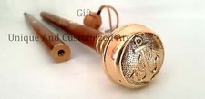 Anchor Brass Head W Handle Victorian Design Wooden Walking Stick cane Best gift