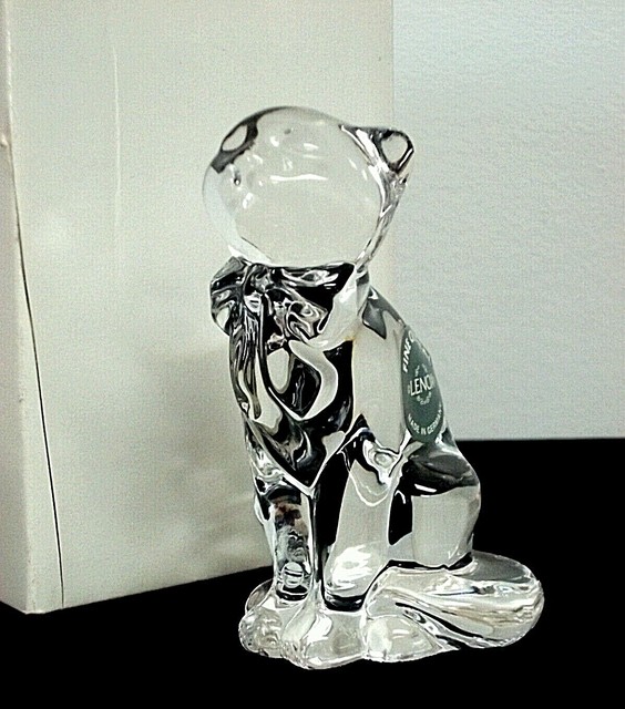 Lenox Treasure 'Daydream' Crystal Cat Figurine Made in Germany eBay