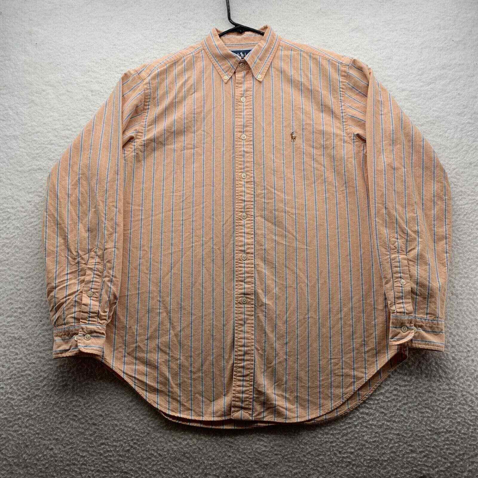 Camicia abbottonata Ralph Lauren Classic Fit da uomo 16 5 34 35 colore pony arancione