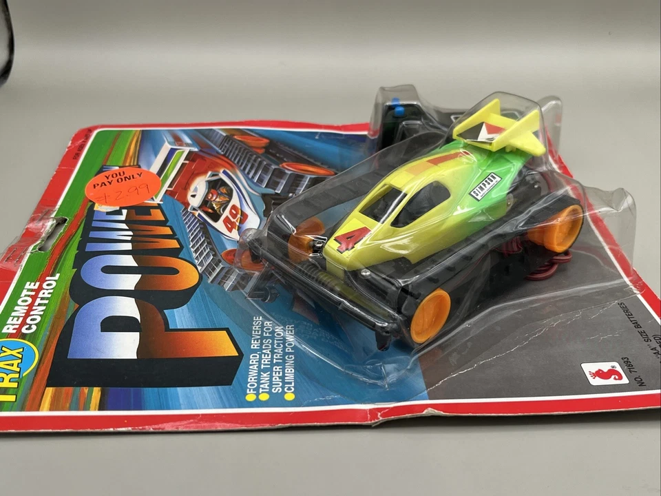 1991 Scientific Toys Hong Kong R/C PowerTrax NOS Remote Fun on Trax - Image 2 of 4