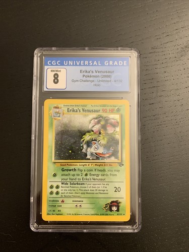 Erika's Venusaur (Unlimited) graded CGC 8 for sale on eBay