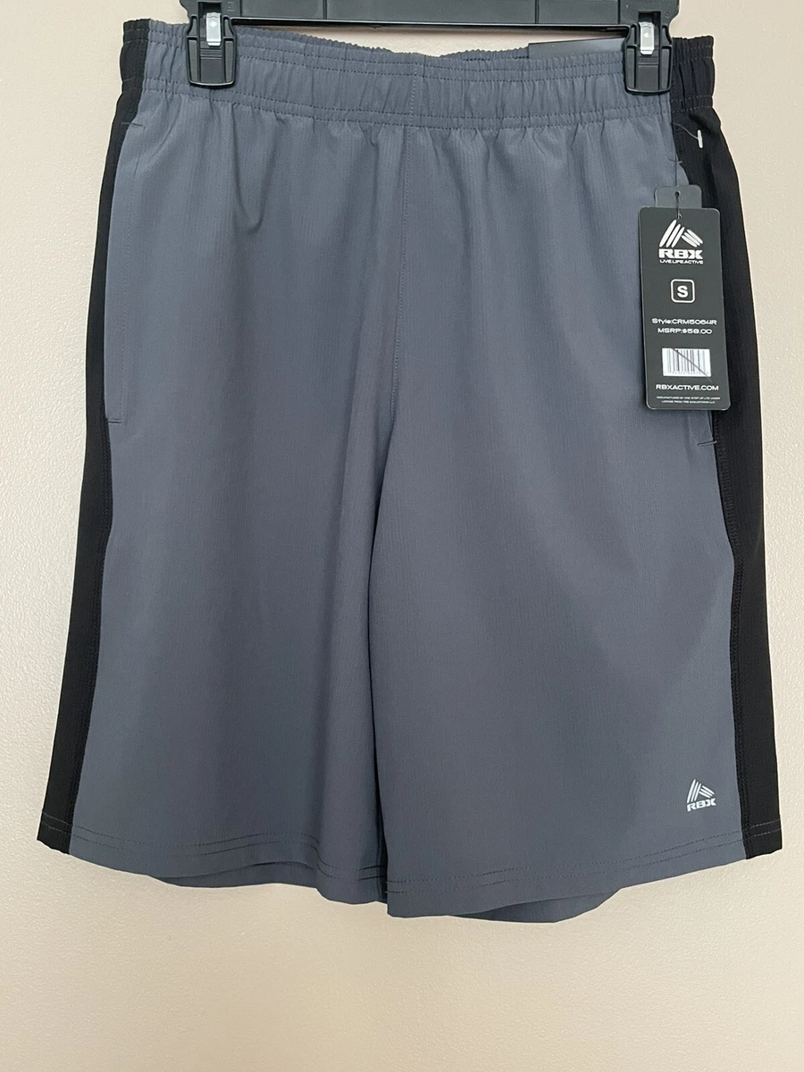 RBX Live Life Active Performance Men's Shorts Grey Size L Large