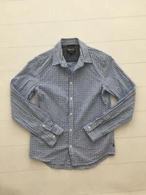 Boys Indie Kids Shirt Blue Gingham 47 Check Size 12 Kids