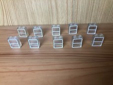 Lego 10x 772p01 mattoncino 1x2x2 senza tubo inferiore modello finestra pietra finestra