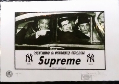 Crazy Joe Gallo, Supreme, Artist Proof Print 22'x 15'x Signed Fairchild Paris