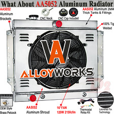 3rowss Radiator Shroud Fan Fit 1959-1960 Cadillac Deville Eldorado 6.4l V8 At