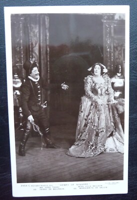 EDWARDIANISCHE SCHAUSPIELERIN MISS JULIA NEILSON & MR FRED TERRY POSTKARTE