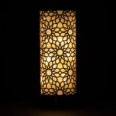 SHATCHI 23cm Weihnachten Tischdeko Xmas LED Lichterkette Lampe Vase Blumen Design