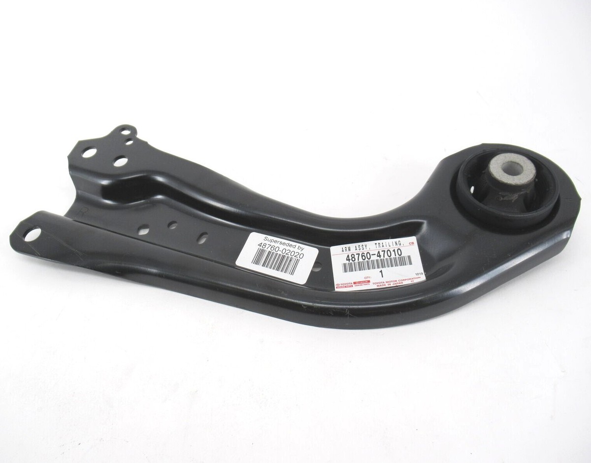 Genuine OEM Toyota 48760-02020 Passenger RH Rear Trailing Arm Assy