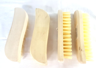 4 x Scheuerbürste Bürste Waschbürste Handbürste Ahornholz 20x5x4cm Wurzelbürste