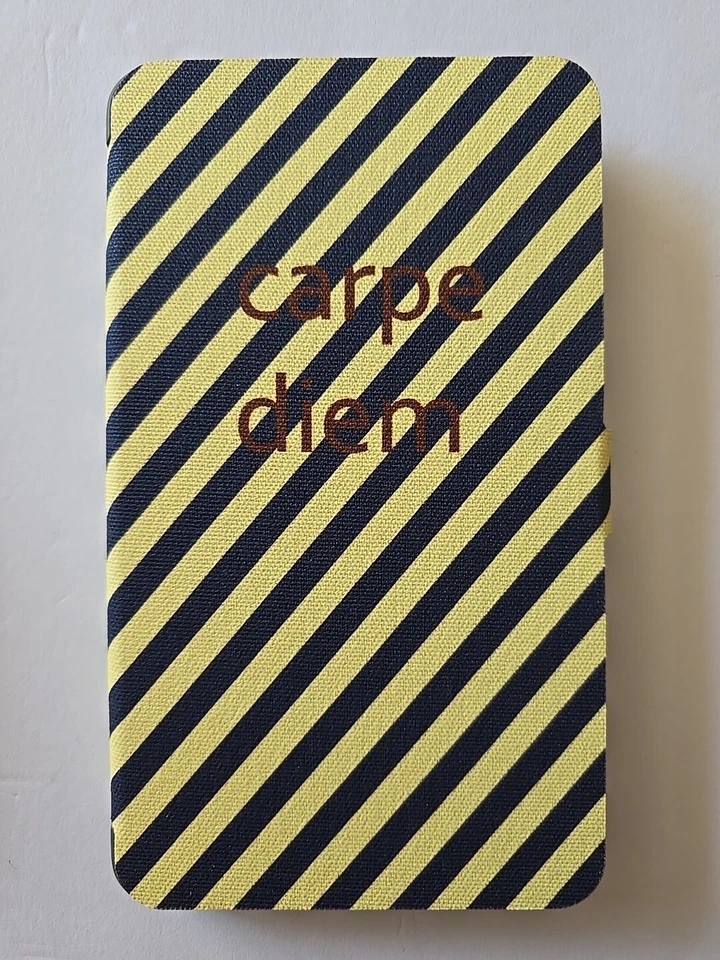 Nook Tablet 7" Book Cover With Tab Barnes & Noble Carpe Diem Yellow & Black - Image 3 of 4