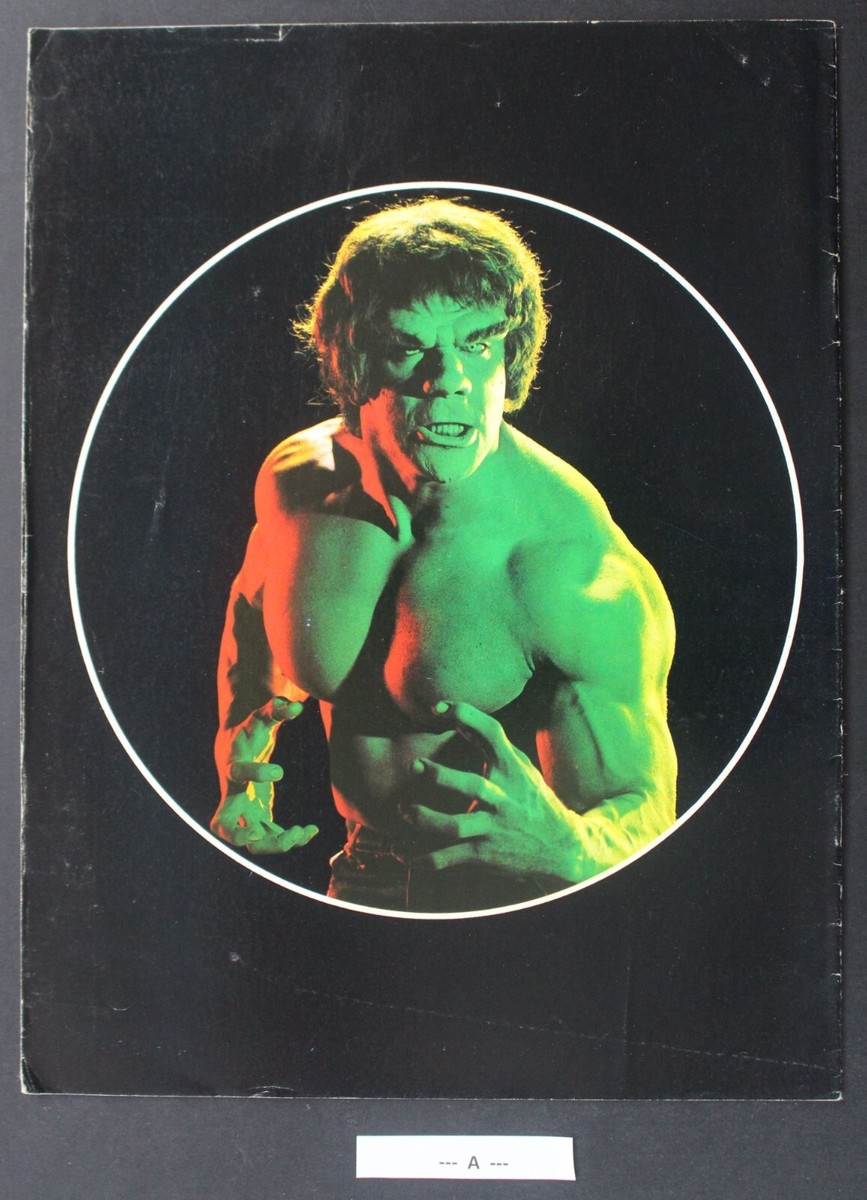 Incredible HULK Sticker ALBUM TV Classic LOU FERRIGNO Photo