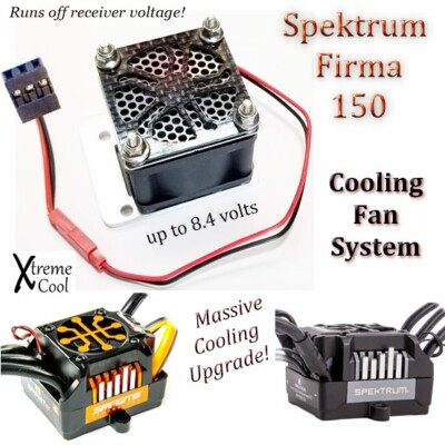 RCP Xtreme Cool Spektrum Firma 150 esc High Speed Cooling Fan System 8.4v 28cfm