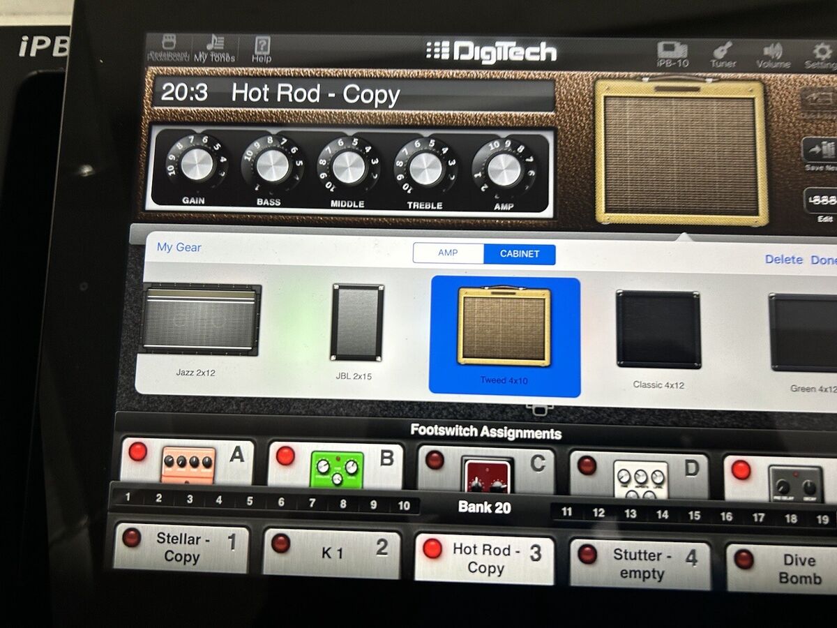 DigiTech iPB-10 with 4th gen iPad Multi-Effects Guitar DigiTech iPB-10 with 4th gen iPad Multi-Effects Guitar