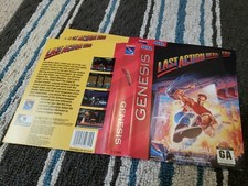 BOX ART ONLY Last Action Hero Sega Genesis Case OEM