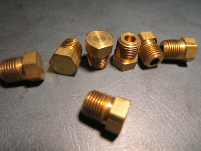 (7) 1/8'' NPT Brass Hex Plug