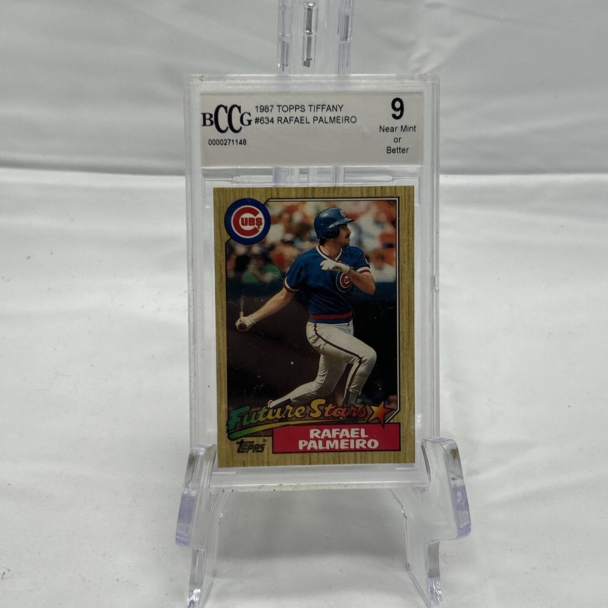 BCCG GRADED BASEBALL CARD - RAFAEL PALMEIRO CUBS CARD #634 1987 TOPPS - GRADE 9 | eBay BCCG GRADED BASEBALL CARD - RAFAEL PALMEIRO CUBS CARD #634 1987 TOPPS - GRADE 9 | eBay