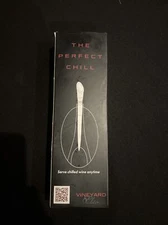 NEW Vineyard Elite The Perfect Chill - Stainless Steel Wine Chiller w/Pour Spout