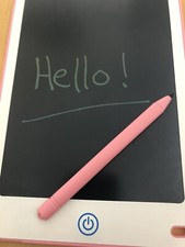 Magic Easel Schermo Cancellabile 22 X 15cm Con Penna Stilo Rosa Funzionante a Batteria