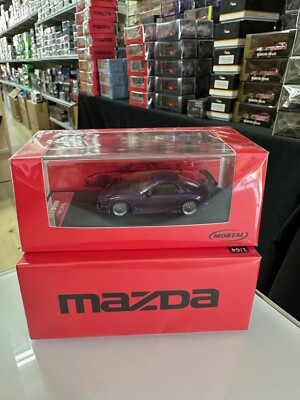 MAZDA RX-7 VEILSIDE PURPLE 599 PCS 1/64 SCALE DIECAST CAR MODEL BY MORTAL MODELS