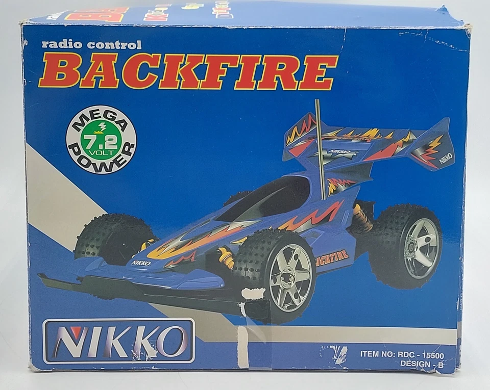 Vintage Nikko R/C 1:15 Backfire Buggy RC Car / DEFEKT / Parts only - Bild 4 von 4