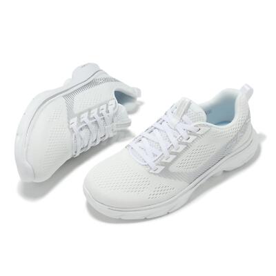 Skechers Go Walk 7-Hailey White Silver Women Casual Lifestyle